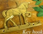 USA ビンテージ 真鍮製 馬型キーフック / 鍵フック【中古】【メール便可】|置物・トイ|インテリア