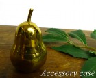 真鍮製 洋梨型小物入れ / アクセサリーケース【中古】|置物・トイ|インテリア