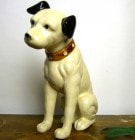 【希少】ビクター Victor ニッパー犬 陶器製置物 インテリア雑貨 オブジェ(高さ21cm)【中古】|置物・トイ|インテリア