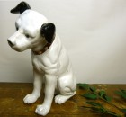 【希少】ビクター Victor ニッパー犬 陶器製置物 インテリア雑貨 オブジェ(高さ25cm)【中古】|置物・トイ|インテリア