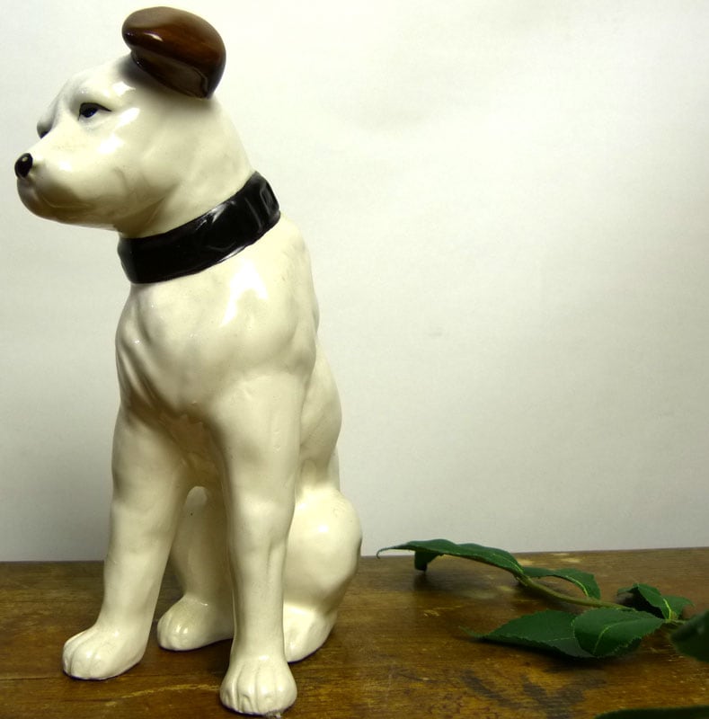 ★中古★ビクターVictor犬 ニッパー君高さ32cm陶器置物　3ー2198 8c553a929b579db68c1d3b2bbde850