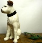 【訳あり】ビクター Victor ニッパー犬 陶器製置物 貯金箱 インテリア雑貨 オブジェ(高さ18cm)【中古】|置物・トイ|インテリア