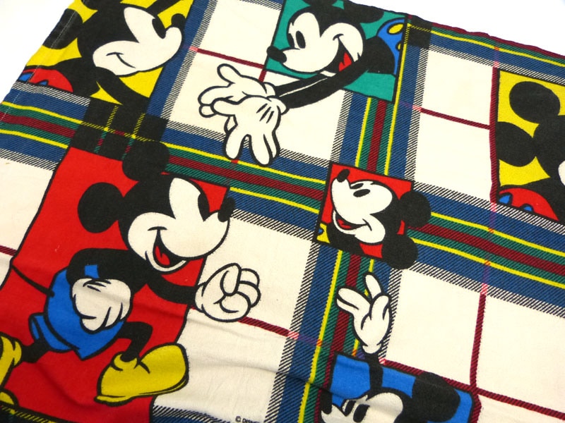 ヴィンテージフラットシーツ⭐︎ディズニーリメイク⭐︎ミッキーDisney