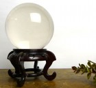 色透明 ガラス玉 人工水晶 水晶玉 10cm  /インテリア/ オブジェ【中古】|置物・トイ|インテリア