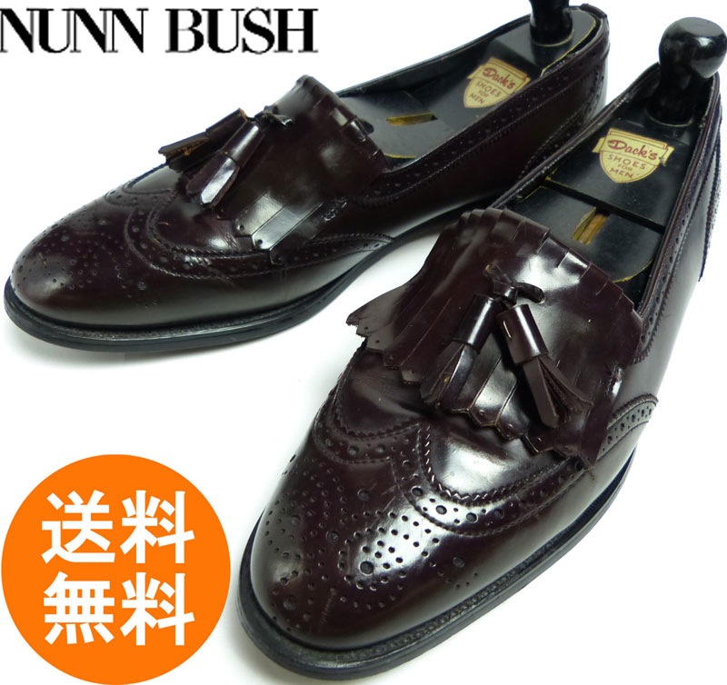 ナンブッシュ NUNN BUSH キルトタッセルローファー 9 1/2D(27.5cm相当 