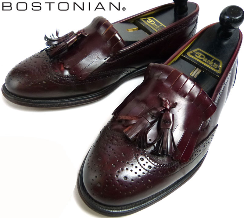 USA製 ボストニアン BOSTONIAN キルトタッセルローファー 8 1/2EEE/E  