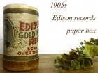 【希少】1900s EDISON RECORDS エジソン円筒形レコードボックス(箱)【中古】|置物・トイ|インテリア