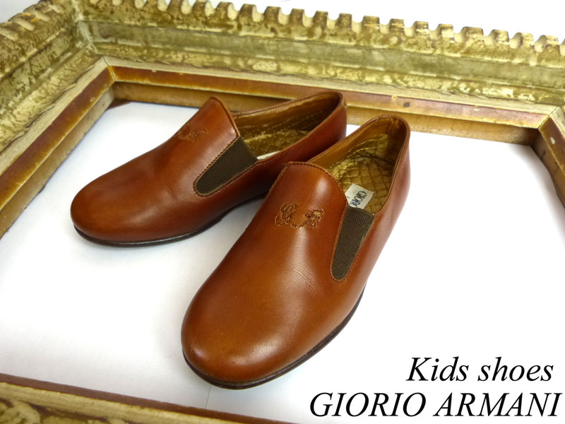 希少】キッズ用GIORGIO ARMANI JUNIOR アルマーニ ジュニア ローファー