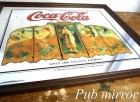 コカコーラ CocaCola ノベルティー 壁掛けパブミラー ビンテージ【中古】|置物・トイ|インテリア