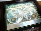 Vintage Blaeu Wall Map  ビンテージウォールマップ アート 印刷物 ポスター 額装品  世界地図【中古】【送料無料】|置物・トイ|インテリア