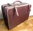 【訳あり】1930〜60's ビンテージ レザースーツケース/トランク アンティーク【中古】|置物・トイ|インテリア