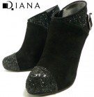 ダイアナ DIANA スエードショートブーツ ブーティ アンクルストラップ ハイヒール23 1/2(23.5cm相当)(レディース)【中古】|ブーツ