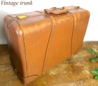 【希少】1930〜40's ビンテージ レザースーツケース/トランク アンティーク【中古】|置物・トイ|インテリア