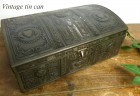 オランダ製・宝箱型・アンティーク・クッキー缶/ティン缶/ビンテージ【中古】|置物・トイ|インテリア