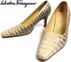 �����ꥢ�� ��������ȡ��� �ե��饬�� Salvatore Ferragamo �������ɥѥ�ץ� �ҡ��� 5 1/2C(22��22.5cm����)( ��ǥ����� )����š�