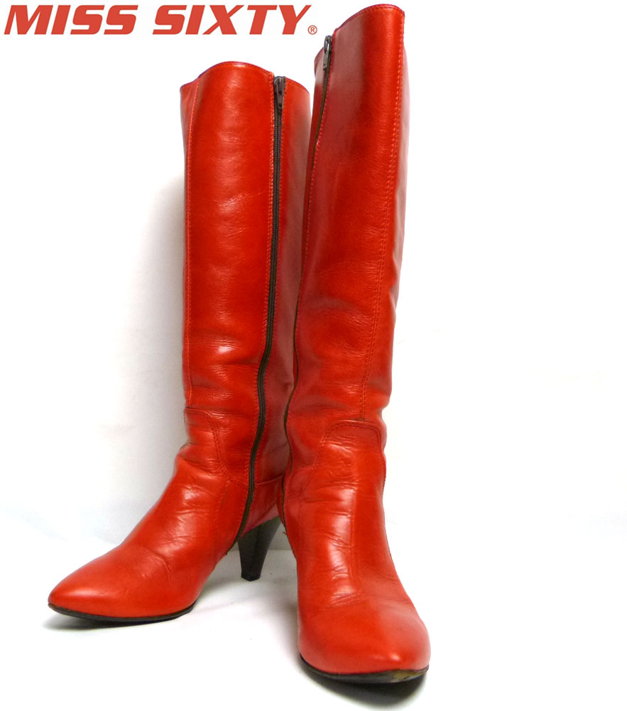 MISS SIXTY ミスシックスティ イタリア製ロングブーツ 39(24.5cm相当