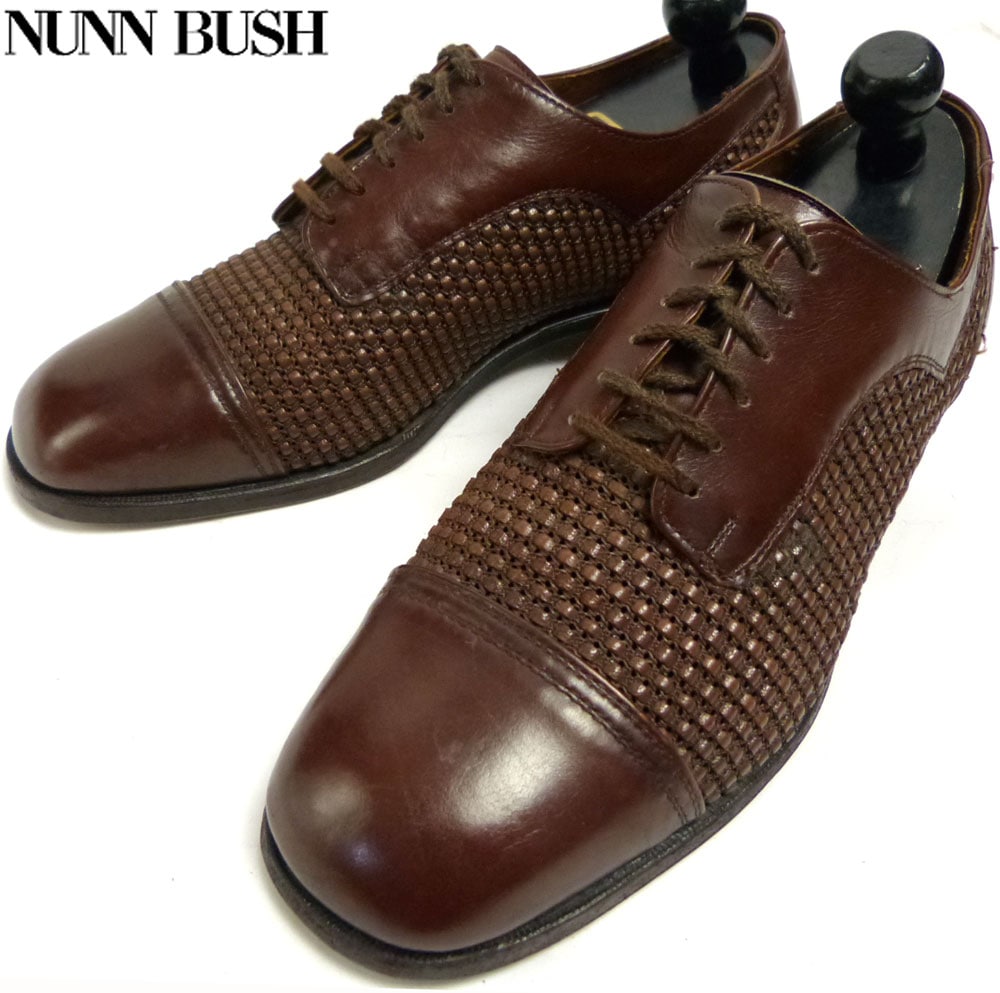 カナダ製NUNN BUSH ナンブッシュ 2トーンレザーシューズ90EEE(28cm相当