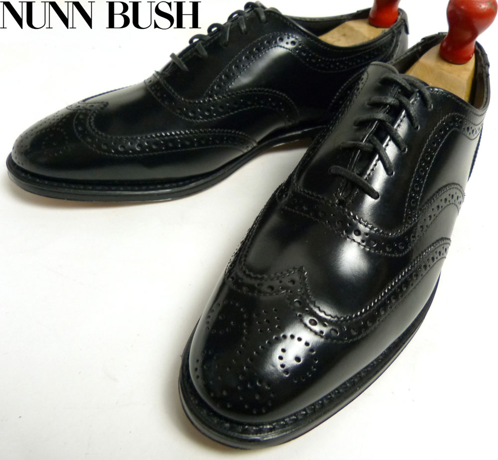 【NUNN BUSH】デッドストック　ウィングチップシューズ NUNN BUSH】デッドストックウィングチップシューズ