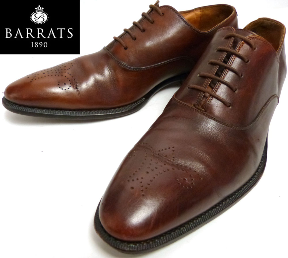 希少】BARRATS バラッツ スペイン王室御用達 プレーントゥシューズ 8