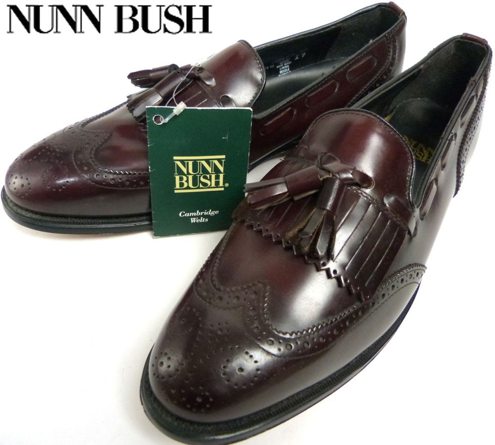 未使用】NUNN BUSH ナンブッシュ タッセルキルトローファー 9 1/2D 