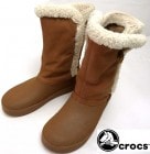CROCS クロックス スエード ボタンブーツ W6(22cm相当)(レディース)【中古】|ブーツ