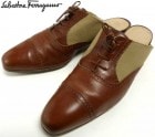 ビンテージ FERRAGAMO フェラガモ 2トーン レザーサンダル　9AA(24.5−25cm相当)(レディース)【中古】|その他のシューズ