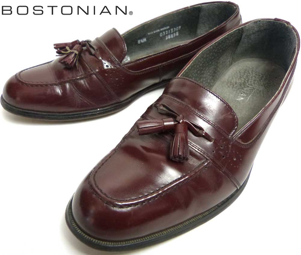 USA製ボストニアン BOSTONIAN タッセルローファー 8 1/2M(26.5cm相当 