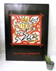ジャン＝ミシェル バスキア Jean-Michel Basquiat  THOR「雷神」アートポスター　(額付き)【中古】【送料無料】