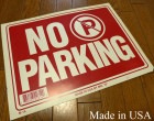 USA直輸入USA製 サインプレート / 看板 「NO　PARKING」駐車禁止(Made in USA )【中古】|置物・トイ|インテリア