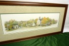 絵画 風景画 レオナルド・ウェーバー (マサチューセッツ州モントレー)　工芸(額付き・アート・複製画）【中古】