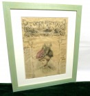 【希少】1905 La Mode Illustree ビンテージマガジン ポスター/ 額装【中古】