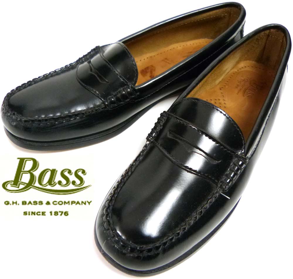 G.H. BASSジーエイチバスペニーローファー ブラック レディース 24.5 G.H. BASSジーエイチバスペニーローファー ブラック レディース 24.5
