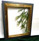 レトロ / アンティーク オールド シャビーな金の額縁 2トーン 木製フレーム(油彩額縁)【中古】