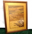 木製 壁掛け イルカ / ドルフィン HUDSON RIVER INLAY NELSON 　オブジェ【中古】