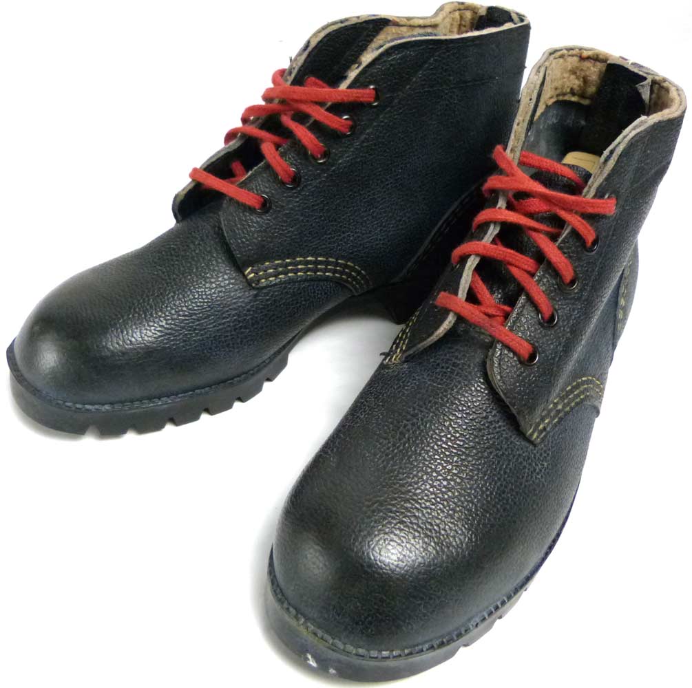 Made in GDR( 旧東ドイツ製 ）シボ革 ミリタリーワークブーツ 27 