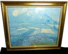 フィンセント・ファン・ゴッホ / Gogh「Plain at Auvers 」/オーヴェールの平原 / 立体複製画 レプリカ /額縁【中古】