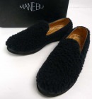 マネブ MANEBU HEEHAW ヒーハー ボア スリッポン/ ローファー 42(27-27.5cm相当)(メンズ)(箱付き)【中古】