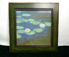 名画 クロード・モネ　「睡蓮」/ 立体プリント アート  / 額装【中古】|置物・トイ|インテリア