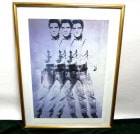 USA製 アンディ・ウォーホル Andy Warhol エルビスプレスリー　ポスター 金額装【中古】