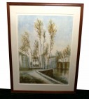 スタインレン STEINLEN 「不立の城」リトグラフ　(スタンラン)/ サイン エディション入り 【中古】