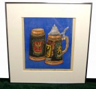 S.Anzai 「My beer mug」木版画 / 直筆サイン入り　【中古】|置物・トイ|インテリア