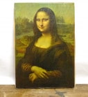 フランス製 モナリザ　キャンバスプリント / ダヴィンチ(インテリア)(26×18cm)【中古】