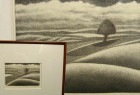 1985年制作 山下静夫 「丘」銅版画 / エッチングアクワチント　(エディション1/30・サインあり)【中古】