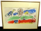 マルク・シャガール Marc Chagall「緑の河」リトグラフ　【中古】【送料無料】