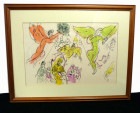 マルク・シャガール Marc Chagall 天使 / 版画 / リトグラフ【中古】【送料無料】|置物・トイ|インテリア