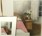 アントニーニ Antonini 「部屋の中」銅版画 / エッチング （エディション・サインあり)(額装)【中古】