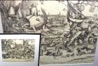 ピーテル・ブリューゲル「忍耐」版画/額装(ヘイデン彫刻)【中古】