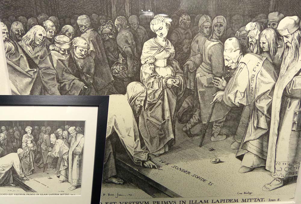 古い絵画 真作】江戸期 葛飾北斎「蛸と海女の図」古い掛け軸(掛軸) 肉筆