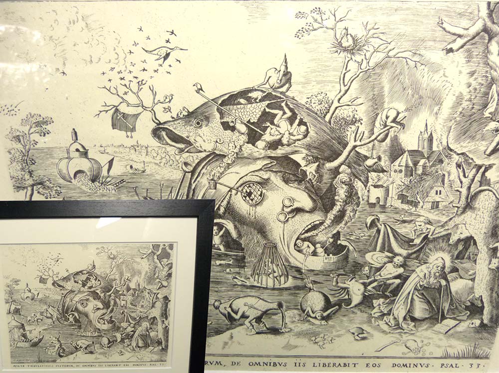 ヒグチユウコ展 babel 大きな魚は小さな魚を食う 角皿 6枚セット 青