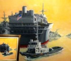 T.Ichikawa 舟 / 油彩画 / 油彩額縁　(額装)F10/10号【中古】
